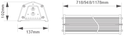 Horti-Rack 90W 120W 150W LED Grow Light