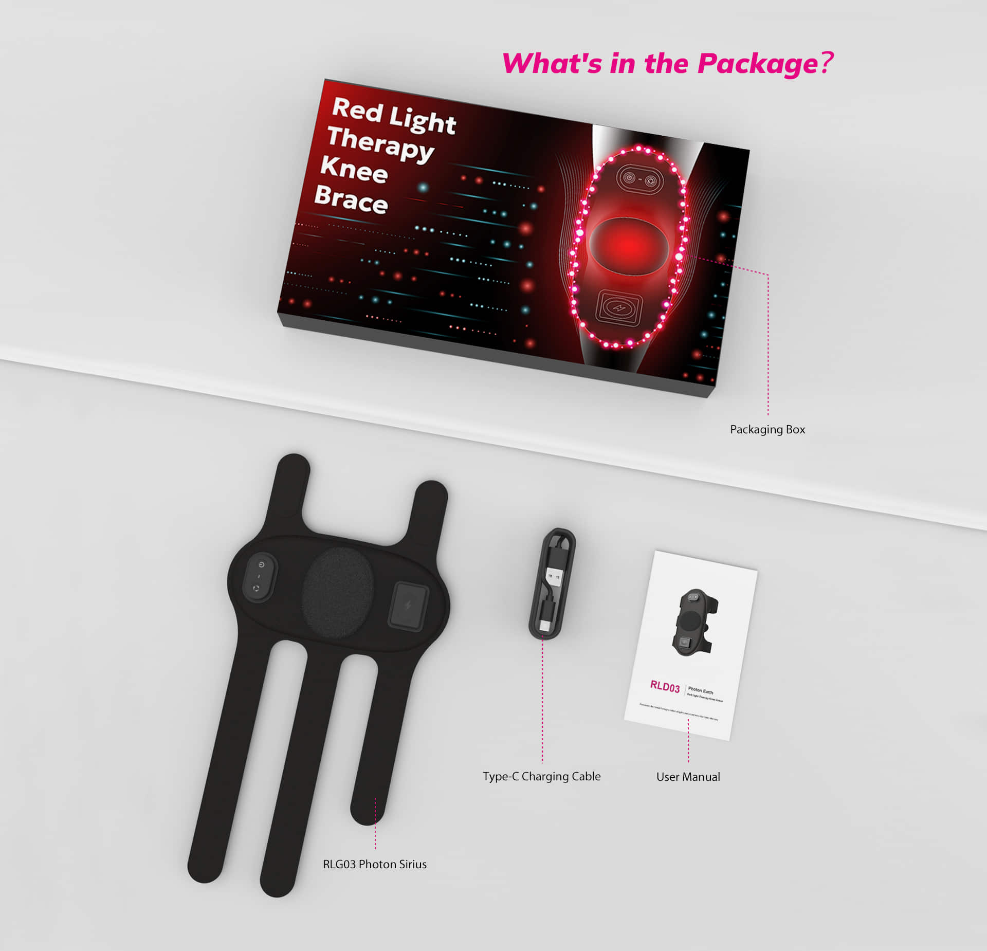 RLD03 RLD03 Red Light Therapy Knee Brace package_08